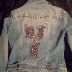 Versace embellished denim jacket